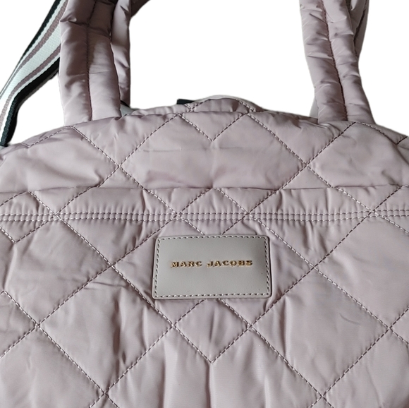 Marc Jacobs Weekender Nylon Quilted Large Duffle Satchel Crossbody Bag - Picture 10 of 16